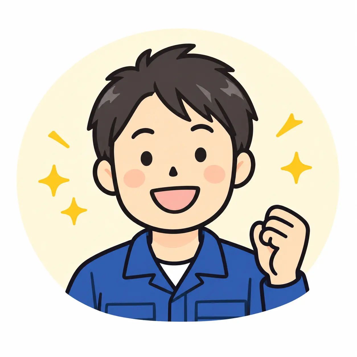 相談しやすい店主のイラスト